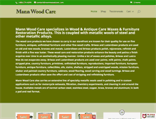 Tablet Screenshot of mannwoodcare.com